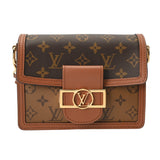 LOUIS VUITTON ルイヴィトン モノグラムリバース ドーフィーヌ MINI 新型 ブラウン M45959 レディース モノグラムキャンバス ショルダーバッグ Aランク 中古 銀蔵
