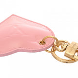 LOUIS VUITTON ルイヴィトン ポルトクレ ラブロックハート バレンタイン限定 ピンク M01164 レディース ヴェルニ キーホルダー Aランク 中古 銀蔵
