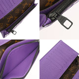 LOUIS VUITTON ルイヴィトン モノグラム マカサー ポルトフォイユ ブラザ パープル M81538 メンズ モノグラムキャンバス 長財布 Aランク 中古 銀蔵