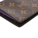 LOUIS VUITTON ルイヴィトン モノグラム マカサー ポルトフォイユ ブラザ パープル M81538 メンズ モノグラムキャンバス 長財布 Aランク 中古 銀蔵