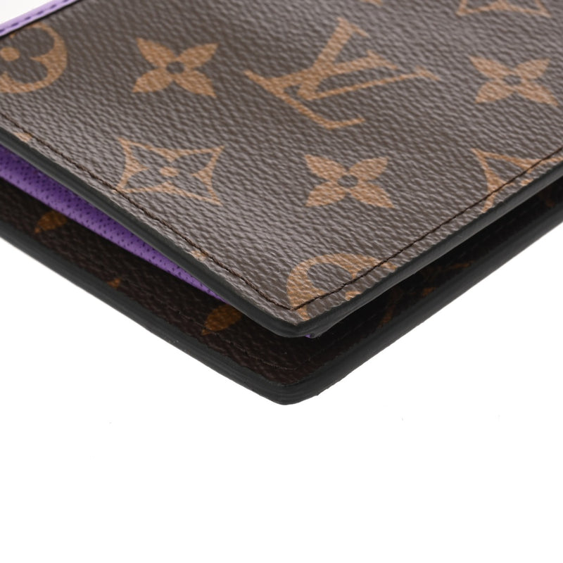 LOUIS VUITTON ルイヴィトン モノグラム マカサー ポルトフォイユ ブラザ パープル M81538 メンズ モノグラムキャンバス 長財布 Aランク 中古 銀蔵