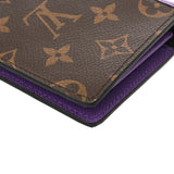 LOUIS VUITTON ルイヴィトン モノグラム マカサー ポルトフォイユ ブラザ パープル M81538 メンズ モノグラムキャンバス 長財布 Aランク 中古 銀蔵