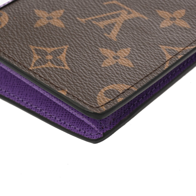LOUIS VUITTON ルイヴィトン モノグラム マカサー ポルトフォイユ ブラザ パープル M81538 メンズ モノグラムキャンバス 長財布 Aランク 中古 銀蔵