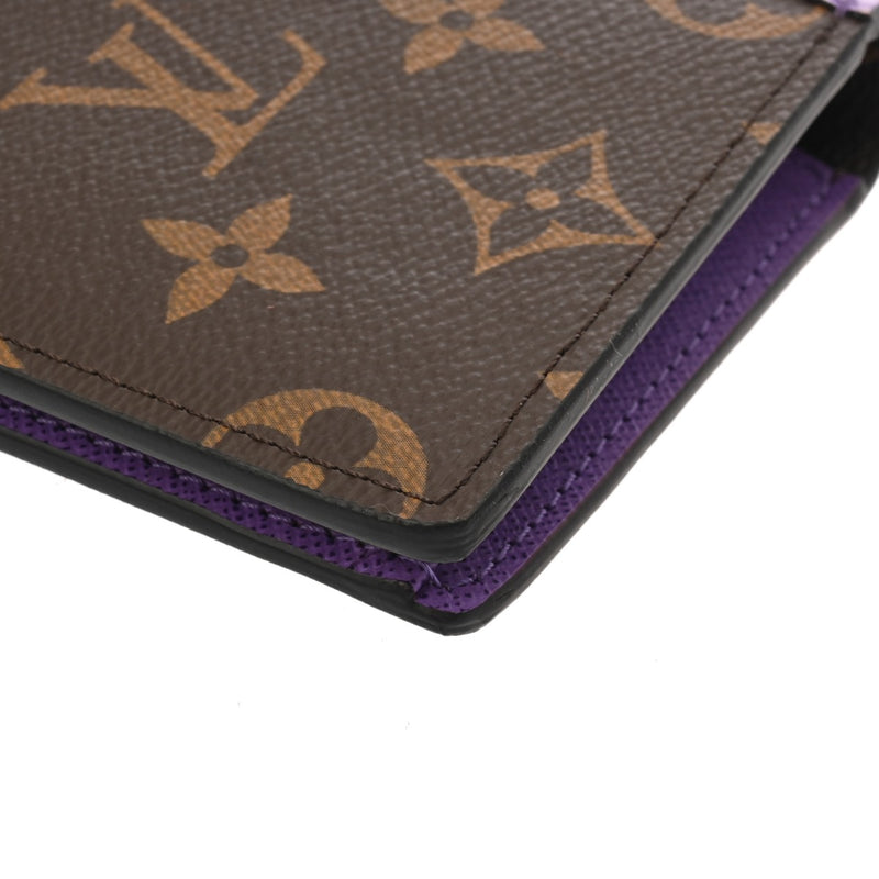 LOUIS VUITTON ルイヴィトン モノグラム マカサー ポルトフォイユ ブラザ パープル M81538 メンズ モノグラムキャンバス 長財布 Aランク 中古 銀蔵