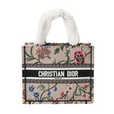 CHRISTIAN DIOR クリスチャンディオール ブックトート スモール 花柄 ピンクベージュ M1265ZEAU レディース キャンバス ハンドバッグ 新同 中古 銀蔵