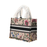 CHRISTIAN DIOR クリスチャンディオール ブックトート スモール 花柄 ピンクベージュ M1265ZEAU レディース キャンバス ハンドバッグ 新同 中古 銀蔵