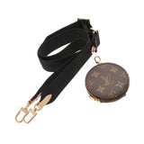 LOUIS VUITTON ルイヴィトン モノグラム 幅4cm ポーチ付き ノワール J02487 ユニセックス モノグラムキャンバス ショルダーストラップ 未使用 銀蔵