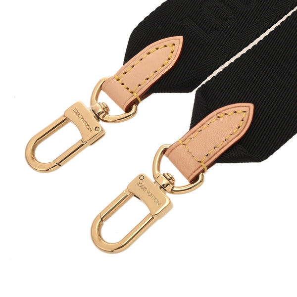 LOUIS VUITTON ルイヴィトン モノグラム 幅4cm ポーチ付き ノワール J02487 ユニセックス モノグラムキャンバス ショルダーストラップ 未使用 銀蔵