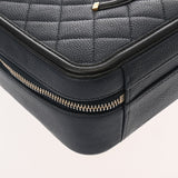 CHANEL シャネル CCフィリグリー スモールバニティバッグ ネイビー A93343 レディース キャビアスキン バニティバッグ ABランク 中古 銀蔵
