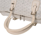 GOYARD ゴヤール クロワージュ 50 ホワイト レディース PVC レザー ボストンバッグ Bランク 中古 銀蔵