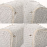 GOYARD ゴヤール クロワージュ 50 ホワイト レディース PVC レザー ボストンバッグ Bランク 中古 銀蔵