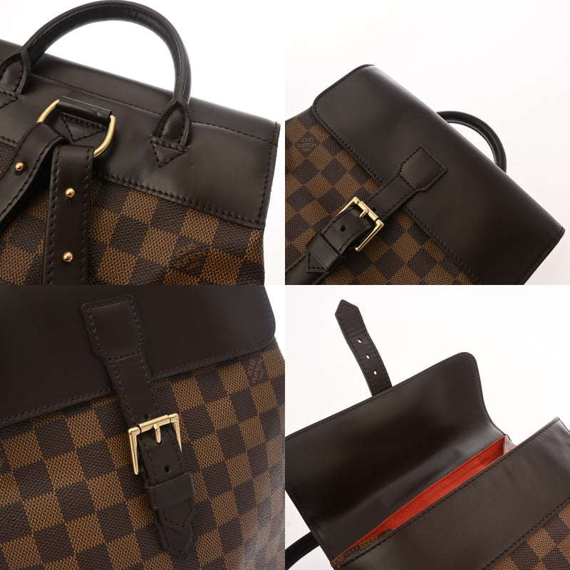 LOUIS VUITTON ルイヴィトン ダミエ ソーホー ブラウン N51132 レディース ダミエキャンバス リュック・デイパック ABランク 中古 銀蔵