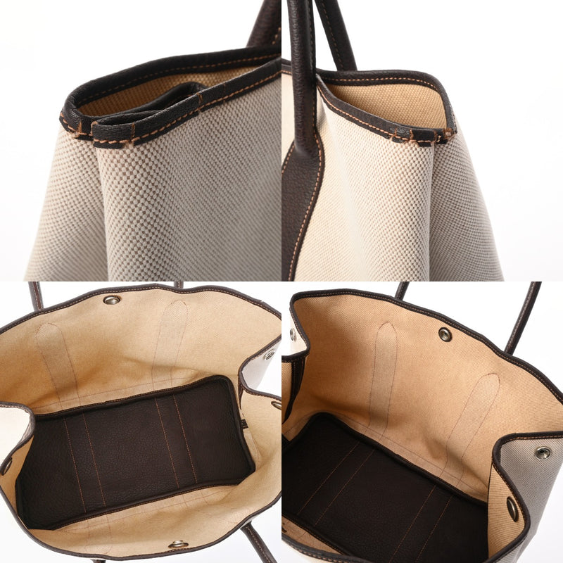 HERMES エルメス ガーデンパーティ PM マロン □H刻印(2004年頃) ユニセックス トワルアッシュ ハンドバッグ Bランク 中古 銀蔵