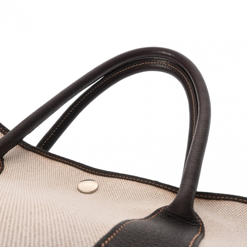 HERMES エルメス ガーデンパーティ PM マロン □H刻印(2004年頃) ユニセックス トワルアッシュ ハンドバッグ Bランク 中古 銀蔵