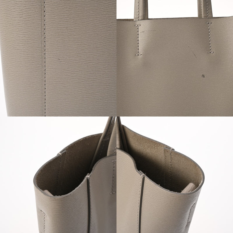 CELINE セリーヌ バーティカルカバ スモール グレー 189813 レディース レザー トートバッグ ABランク 中古 銀蔵