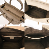 CELINE セリーヌ ラゲージ ナノ ベージュ 189243 レディース ドラムドカーフ ハンドバッグ Bランク 中古 銀蔵