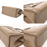 CELINE セリーヌ ラゲージ ナノ ベージュ 189243 レディース ドラムドカーフ ハンドバッグ Bランク 中古 銀蔵