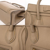 CELINE セリーヌ ラゲージ ナノ ベージュ 189243 レディース ドラムドカーフ ハンドバッグ Bランク 中古 銀蔵