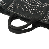 PRADA プラダ カナパ トート スタッズ ビジュ モスグリーン BN2642 レディース キャンバス ハンドバッグ Bランク 中古 銀蔵