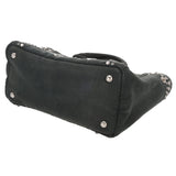 PRADA プラダ カナパ トート スタッズ ビジュ モスグリーン BN2642 レディース キャンバス ハンドバッグ Bランク 中古 銀蔵