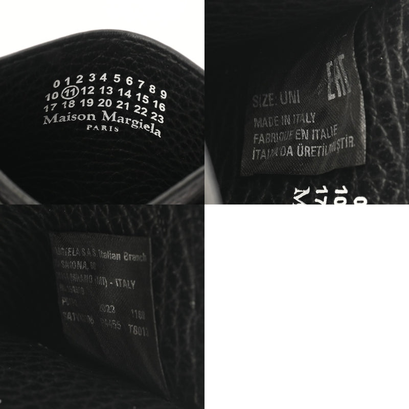 Maison Margiela メゾン マルジェラ カードケース ブラック ユニセックス レザー カードケース Bランク 中古 銀蔵