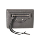 BALENCIAGA バレンシアガ ネオクラシック ミニウォレット グレー 640107 ユニセックス レザー 三つ折り財布 ABランク 中古 銀蔵