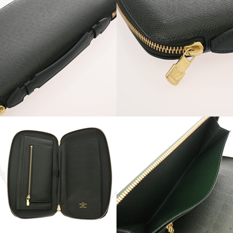 LOUIS VUITTON ルイヴィトン タイガ オーガナイザー アトール エピセア M30654 メンズ レザー トラベルケース Bランク 中古 銀蔵