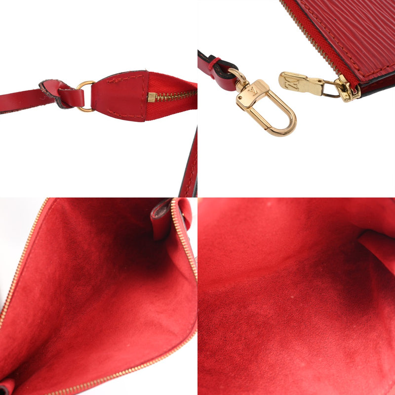 LOUIS VUITTON ルイヴィトン エピ ポシェット アクセソワール カスティリアンレッド M5294E レディース エピレザー アクセサリーポーチ Bランク 中古 銀蔵