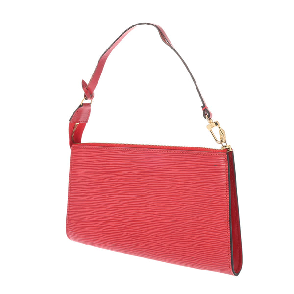 LOUIS VUITTON ルイヴィトン エピ ポシェット アクセソワール カスティリアンレッド M5294E レディース エピレザー アクセサリーポーチ Bランク 中古 銀蔵
