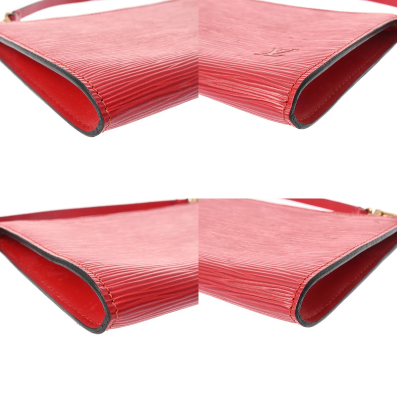 LOUIS VUITTON ルイヴィトン エピ ポシェット アクセソワール カスティリアンレッド M5294E レディース エピレザー アクセサリーポーチ Bランク 中古 銀蔵