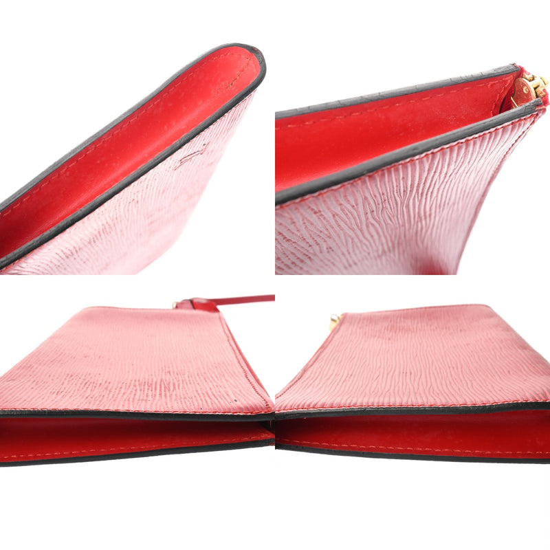 LOUIS VUITTON ルイヴィトン エピ ポシェット アクセソワール カスティリアンレッド M5294E レディース エピレザー アクセサリーポーチ Bランク 中古 銀蔵