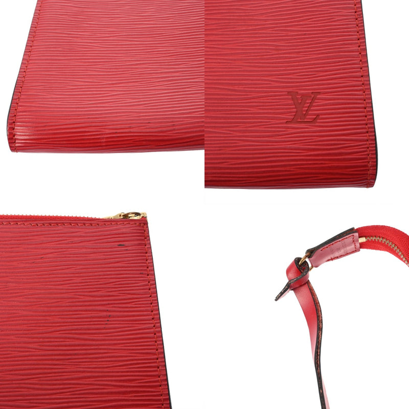 LOUIS VUITTON ルイヴィトン エピ ポシェット アクセソワール カスティリアンレッド M5294E レディース エピレザー アクセサリーポーチ Bランク 中古 銀蔵