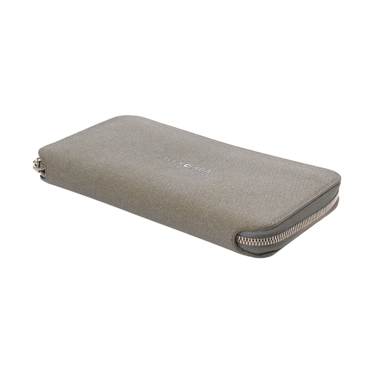 BALENCIAGA バレンシアガ ラウンドファスナー財布 シルバー