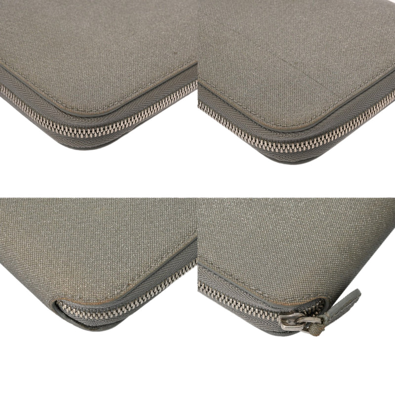 BALENCIAGA バレンシアガ ラウンドファスナー財布 シルバー シルバー金具 594290 ユニセックス グリッター素材 長財布 Bランク 中古 銀蔵