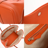 HERMES エルメス ガーデンパーティ PM オレンジ D刻印(2019年頃) レディース ヴォーエプソン ハンドバッグ ABランク 中古 銀蔵