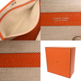 HERMES エルメス ガーデンパーティ PM オレンジ D刻印(2019年頃) レディース ヴォーエプソン ハンドバッグ ABランク 中古 銀蔵