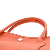 HERMES エルメス ガーデンパーティ PM オレンジ D刻印(2019年頃) レディース ヴォーエプソン ハンドバッグ ABランク 中古 銀蔵