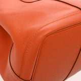 HERMES エルメス ガーデンパーティ PM オレンジ D刻印(2019年頃) レディース ヴォーエプソン ハンドバッグ ABランク 中古 銀蔵
