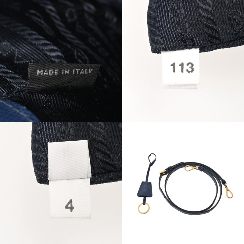 PRADA プラダ 2WAY バッグ ブルー BL0836 レディース サフィアーノ 2WAYバッグ Bランク 中古 銀蔵