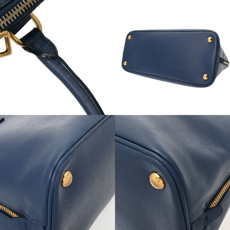 PRADA プラダ 2WAY バッグ ブルー BL0836 レディース サフィアーノ 2WAYバッグ Bランク 中古 銀蔵