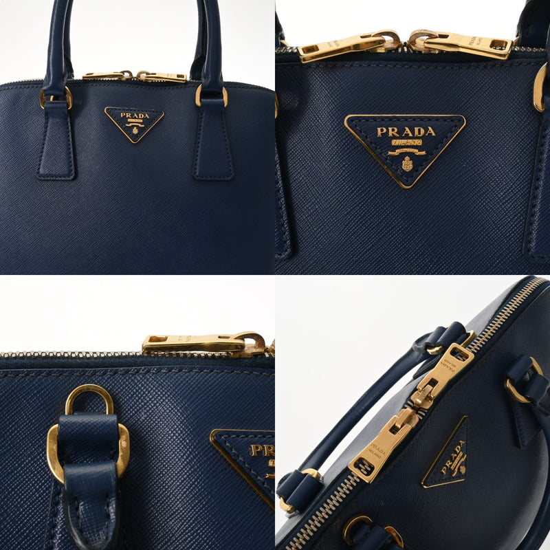 PRADA プラダ 2WAY バッグ ブルー BL0836 レディース サフィアーノ 2WAYバッグ Bランク 中古 銀蔵