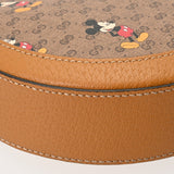 GUCCI グッチ ミッキーコラボ ブラウン 603938 レディース PVC カーフ ショルダーバッグ Aランク 中古 銀蔵