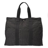 HERMES エルメス エールライン GM 旧型 グレー ユニセックス キャンバス トートバッグ Bランク 中古 銀蔵