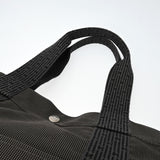 HERMES エルメス エールライン GM 旧型 グレー ユニセックス キャンバス トートバッグ Bランク 中古 銀蔵