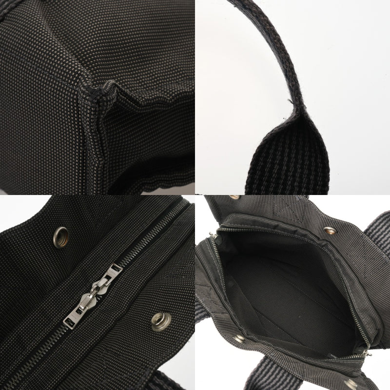 HERMES エルメス エールライン トート PM 旧型 グレー ユニセックス キャンバス トートバッグ Bランク 中古 銀蔵