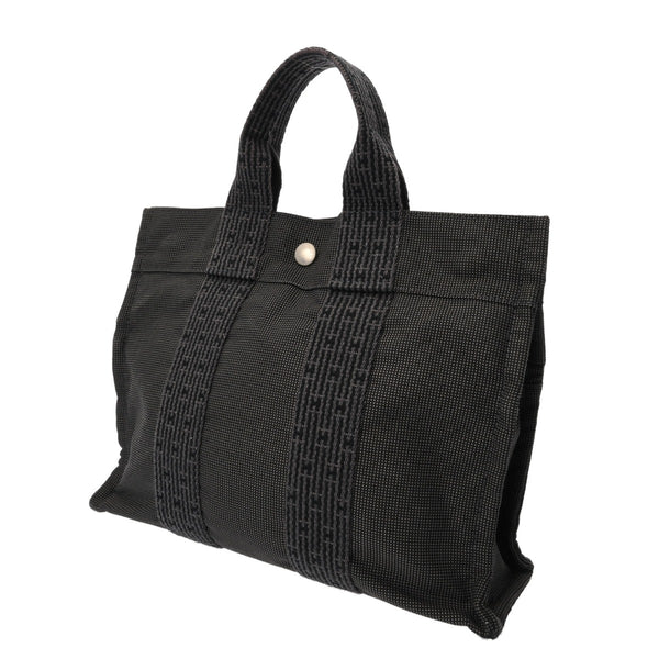 HERMES エルメス エールライン トート PM 旧型 グレー ユニセックス キャンバス トートバッグ Bランク 中古 銀蔵