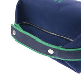 HERMES エルメス ブリッドアブラック GM ブルーマリン レディース コットン100％ ポーチ ABランク 中古 銀蔵