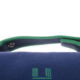 HERMES エルメス ブリッドアブラック GM ブルーマリン レディース コットン100％ ポーチ ABランク 中古 銀蔵