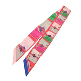 HERMES エルメス ツイリー CAMAILS マルチカラー レディース シルク100％ スカーフ Bランク 中古 銀蔵