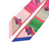 HERMES エルメス ツイリー CAMAILS マルチカラー レディース シルク100％ スカーフ Bランク 中古 銀蔵